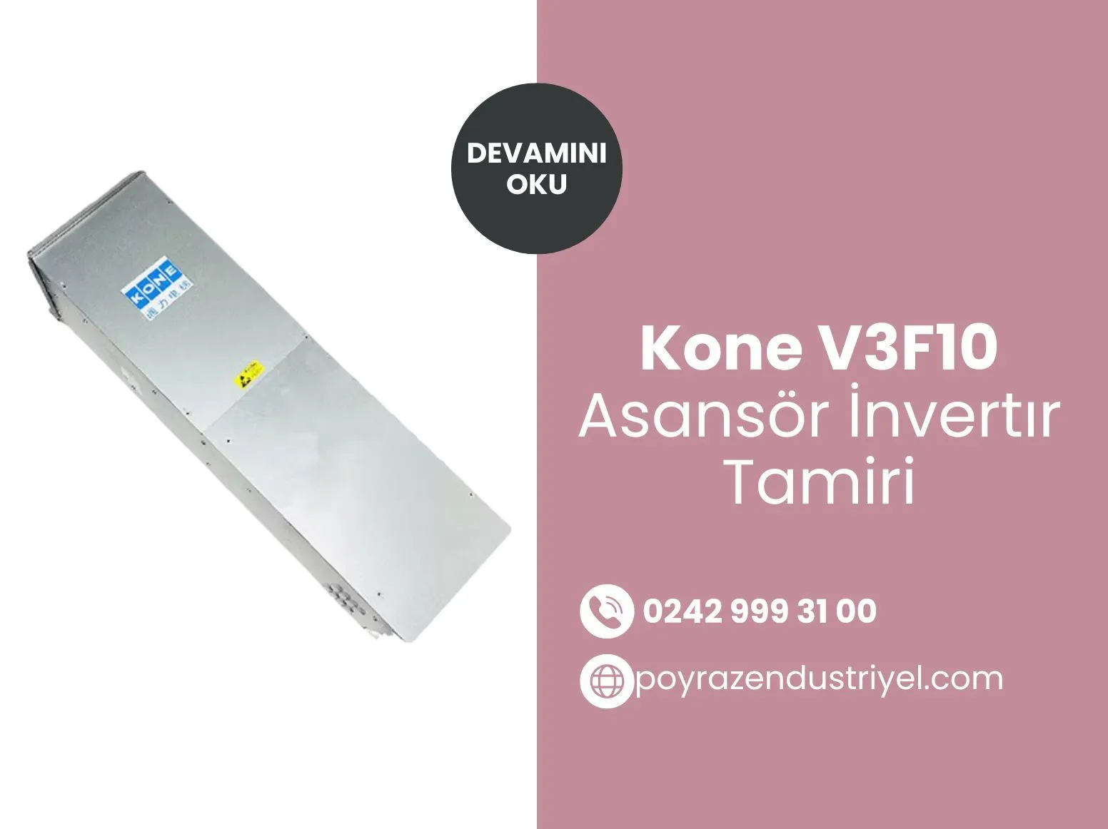 Kone V3f10 Asansör İnvertır Tamiri